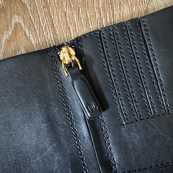 Lauren Ralph Lauren  Black Tall Knee High Boots Black Size‎ 8 - Picture 5 of 7